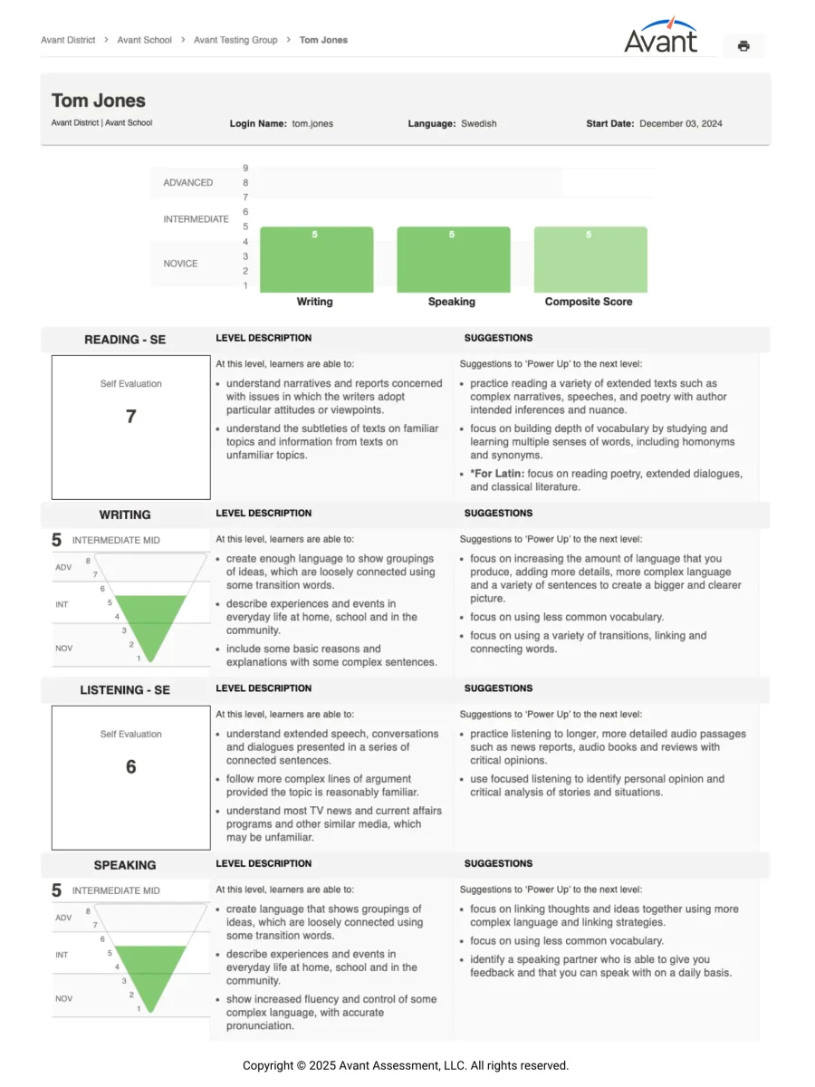 SuperLanguage Individual Report