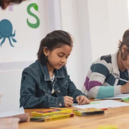 children in classroom